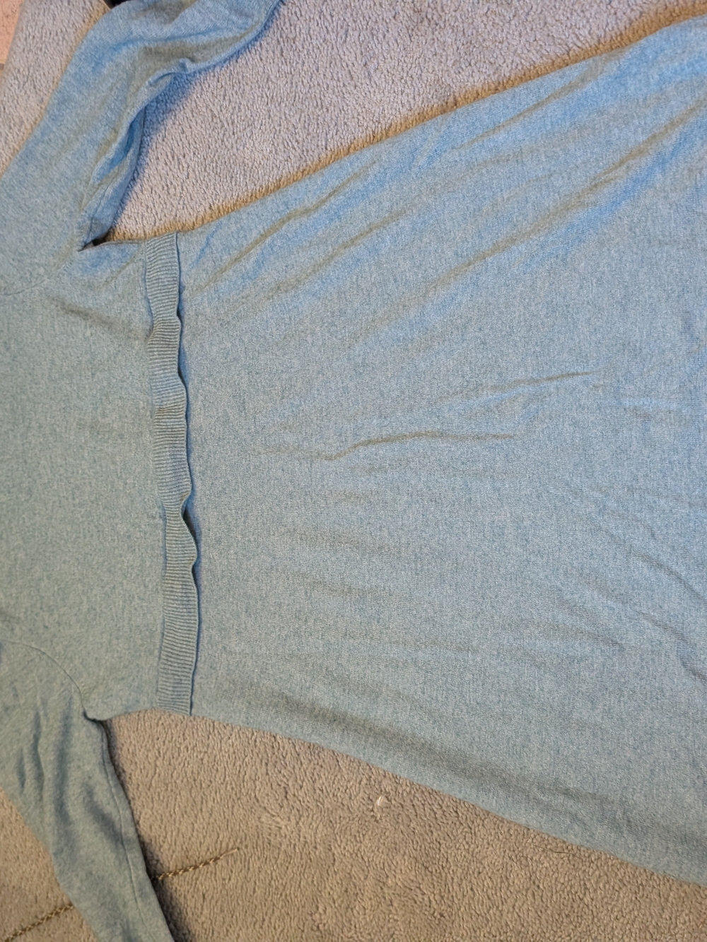 Seraphine Light Blue Sweater Dress Maternity / Nursing